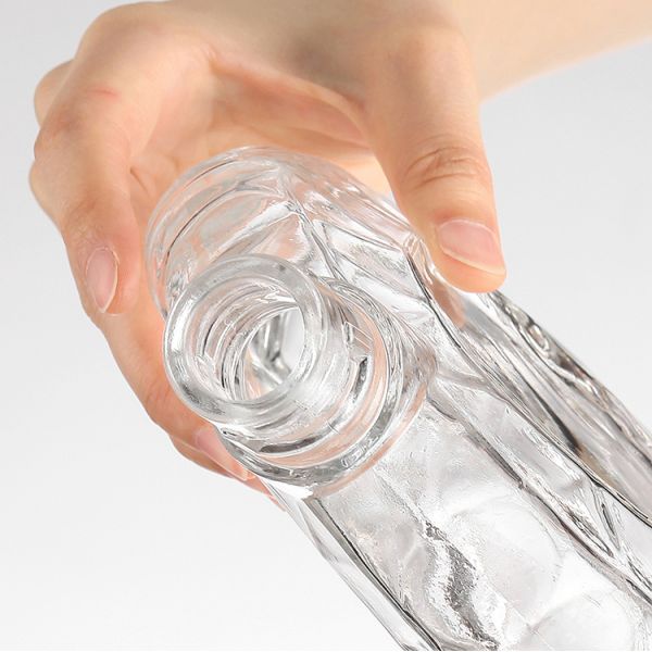 Botella de vidrio de 700 ml de vino, brandy, whisky y licor para estampado en caliente y vino