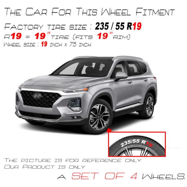 19 Hyundai SANTA FE OEM Wheel 2019-2020 Factory Reproduction alloy Rim 70982