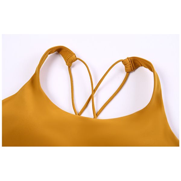 Подгонянное Breathable бюстгальтера спорт двойных женщин плечевого ремня противоударное