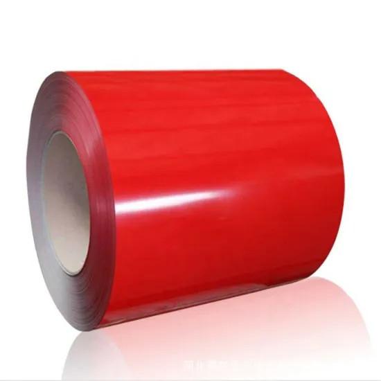 Material de telhado galvanizado PPGI bobina de aço de cor revestida pré-pintada 0,12-4mm