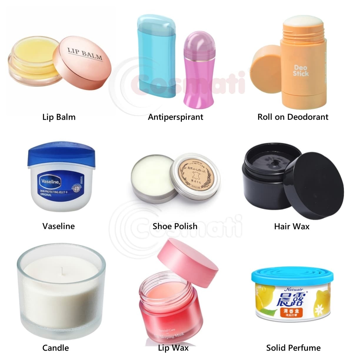 Roll on Deodorant Sticks Lip Balm Pomade Automatic Heating Filling Machine
