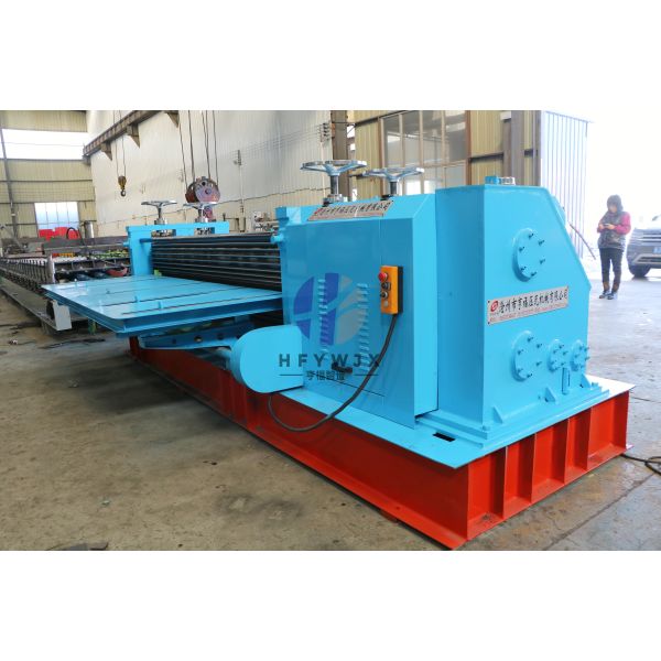 0.14-0.3mm Metal Sheets Horizontal Barrel Corrugation Machine  750mm-1250mm Rolling Width