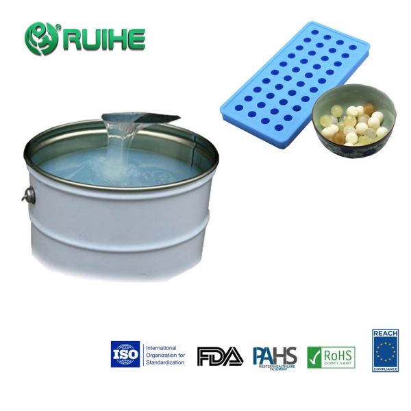 Силиконовая резина низкого качества еды усушки жидкостная с прочностью разрыва 20-25 KN/M