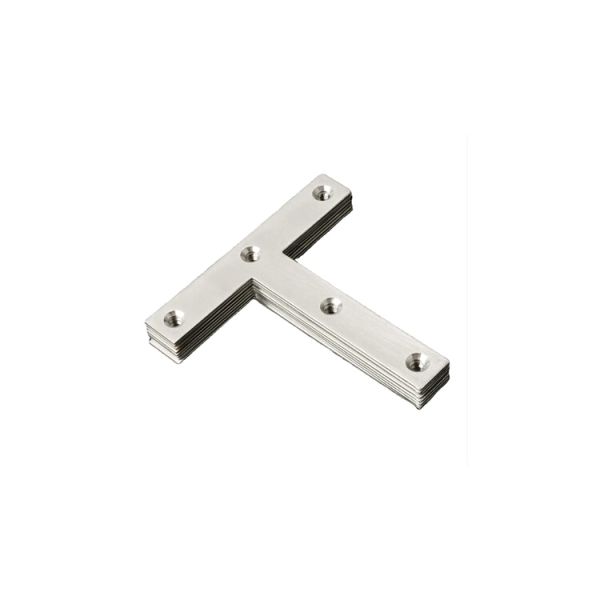 Stainless Steel Aluminum T Bracket Single Side Angle Plate Flat Mounting