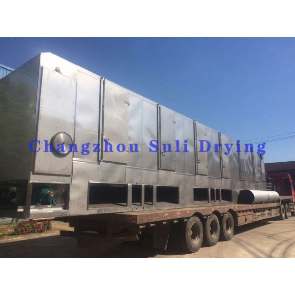 Single Layer Belt Dryer Industrial For Coconut Chips Wood Vegetable Protein