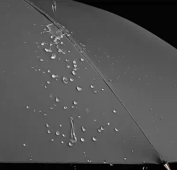 Paraguas de aluminio de 104 cm con construcción abierta y duradera automática