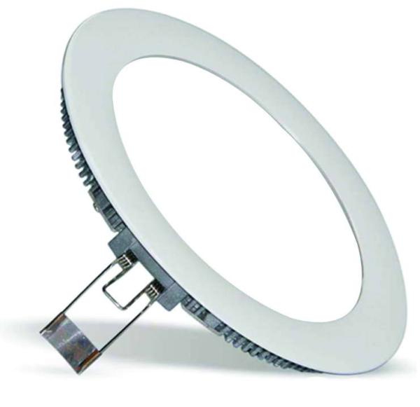 Embedded Ceiling Round LED Panel Lights 12W Cold White 120 Degree Beam Angle