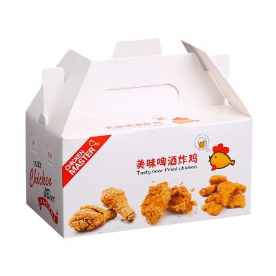 Emballage Biodégradable Boîte de poulet long frit Contenant en papier jetable