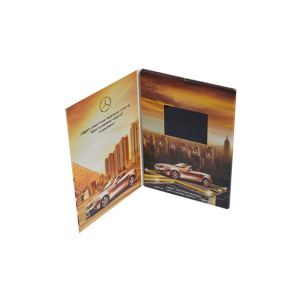 A5 LCD Video Brochure Card With Rechargeable Lithium Battery / Speaker