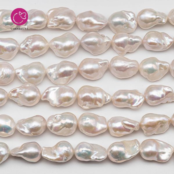 12-14mm Big Size Fresh Water Real Natural Wholesale Price AA Grade Baroque Pearl Beads Strands Fireball