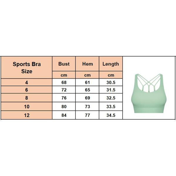 Multi Strand Cross Straps Sports Bra Womens High Elastic Yoga Bra