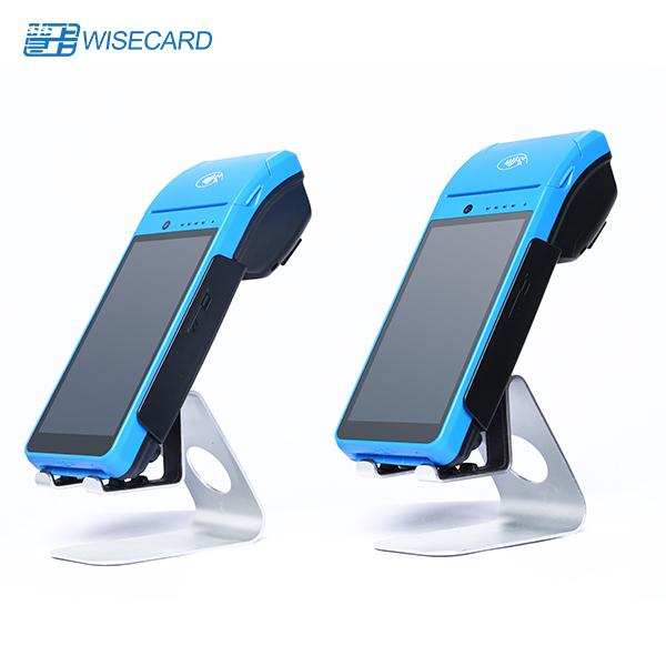 Wisecard New Design T90 Touch Screen Payment Terminal 4G Mobile Smart Android Handheld POS Terminal with  Printer NFC Function