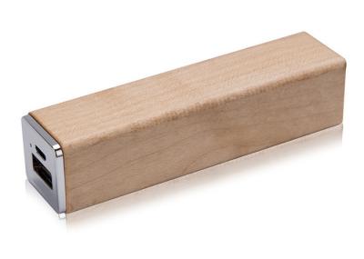 Portable Wireless Power Charger , 2600mAh Wood Appearance Square Power Bank