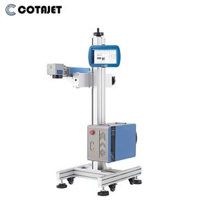 Machine de marquage laser à fibre volante 50W 100W pour acier inoxydable / appareils médicaux