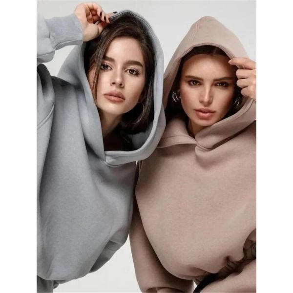                  Drawstring Pants Two Piece Sets Women Tracksuit Jogging Suits Women Sweatpants and Hoodie Set             
