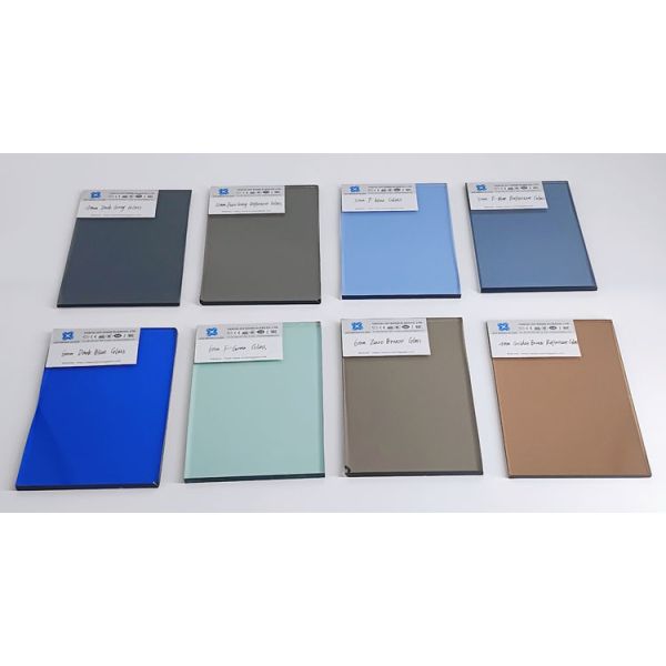 Photo of tinted float glass 5 мм окрашенное плавучее стекло Ford Blue / Euro Grey / Ford Green / Bronze Окрашенное стекло