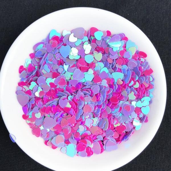 Non-Toxic 1MM 3MM 4MM Heart Mixed Heart Shapes Sequins for Wedding Party Home Decoration in Customized Colors from Stock