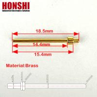 Conector pines mecanizados 2.0x18.5mm dorado terminal pin de bronce pin de punto de contacto
