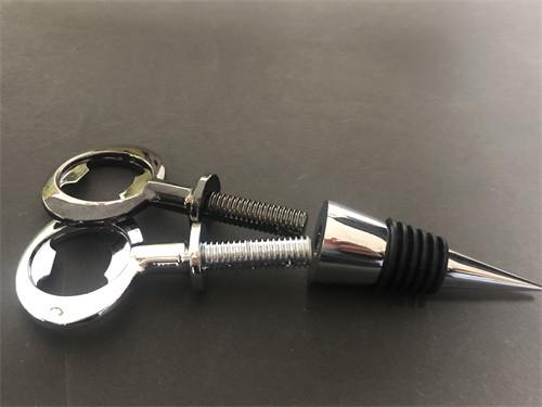 Engraved Logo Promotional Business Gifts Red Wine Glass Bottle Stopper