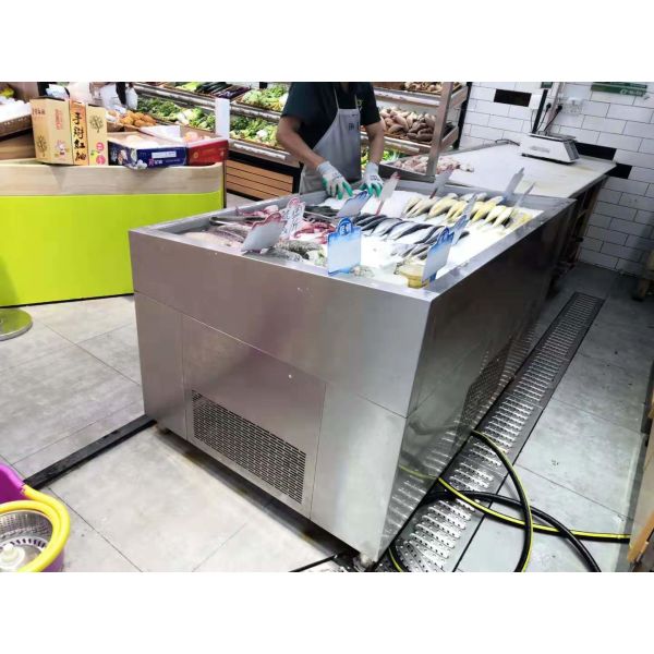 Сальто охладителя охладителя дисплея еды гастронома магазина плода мясной лавки или не- крышка СС сальто