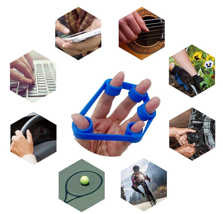 Finger Resistance Band Grip Strengthen Training Home Fitness Equipment