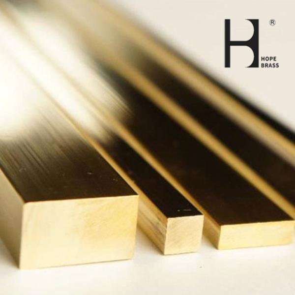 Corrosion Resistant Brass Flat Bars , C38500 Round Brass Rod