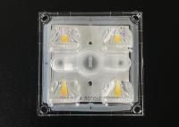 10w 15w 20w quadrado 5050 SMD módulo LED lente à prova d'água 50x50mm 4 em 1 60/90/75x150 graus