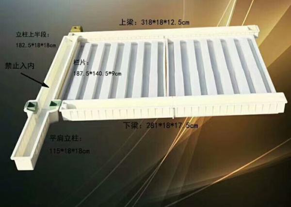 Easy Release Concrete Fence Molds , Reusable Concrete Wall Block Molds