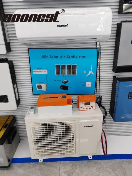 120V AC 12000 Btu 18000 Btu 24000 Btu Solar Air Conditioner Hybrid Solar Cooling And Heating Power Air Conditioner For Home