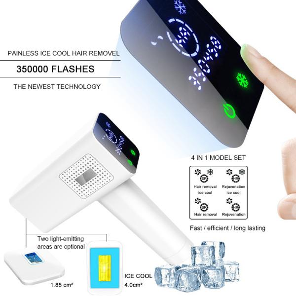 FCC Painless 4CM2 Pulsed Light Ice Cool IPL Permanent Hair Removal