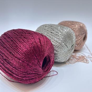 1/7.5NM 70% Poliéster 30% Purl Filamento Filigrana cilindro Decoração de moda