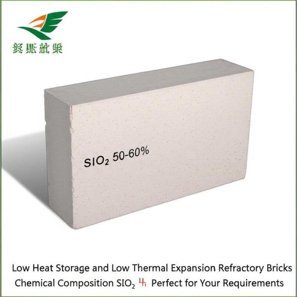 Low Heat Storage and Low Thermal Expansion Refractory Bricks Chemical Composition SiO₂ 50-60% Perfect for Your Requirements