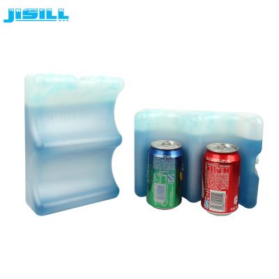 Onda plástica do bloco de gelo do leite materno do portador 4 da garrafa de vinho do HDPE dada forma