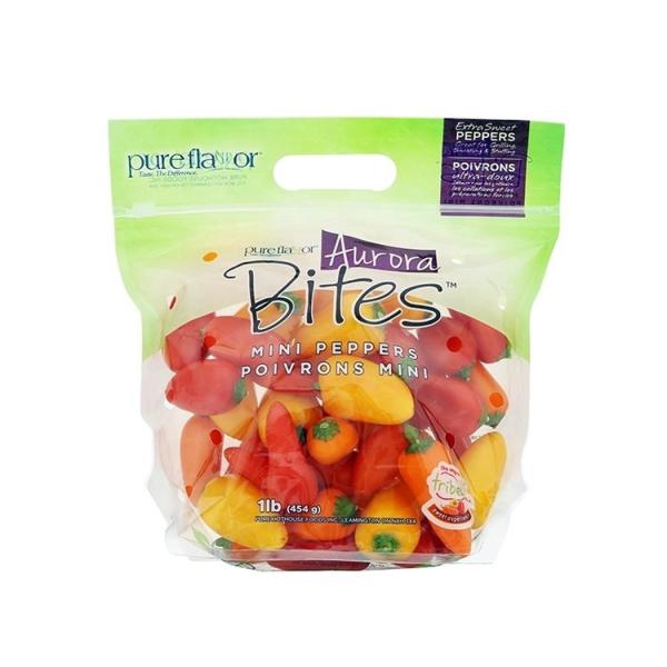 Sacos de embalagem de vegetais transparentes personalizados para alface viva e alface hidropônica