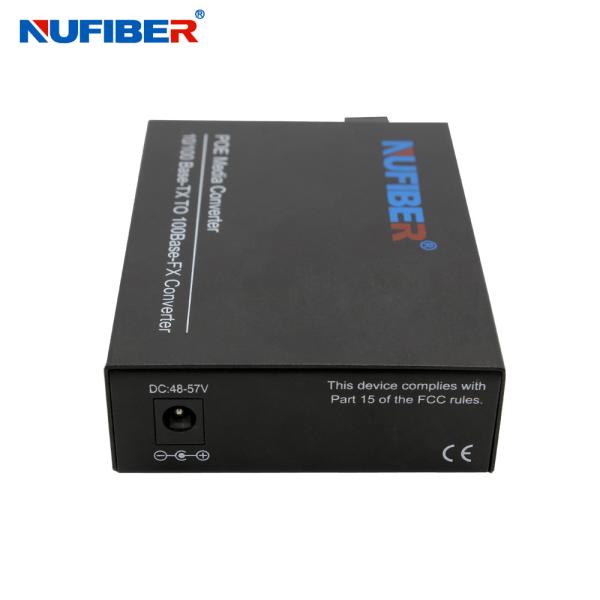 NF-PSE5201-C20 100M POE Media Converter Single Port Single mode Dual Fiber For IP Camera