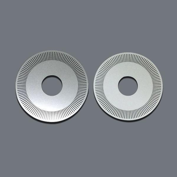 Disques d'encodeur optique rotatif à gravure métallique de 1000 cpr Tolérance de 0,005 mm