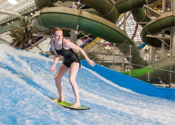 Indoor Outdoor Water Play Equipment Promotional Flowrider Surf Wave Pool