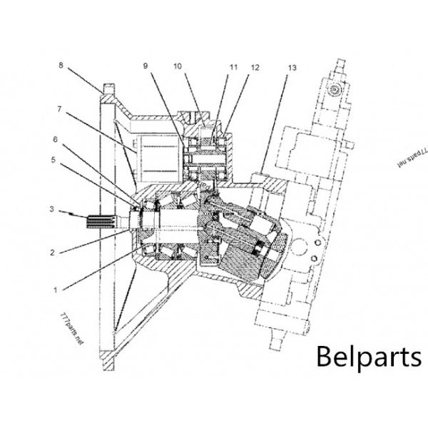 E330C Excavator Hydraulic Parts Pump Group Gear 283-5992 Hydraulic Fan Pump
