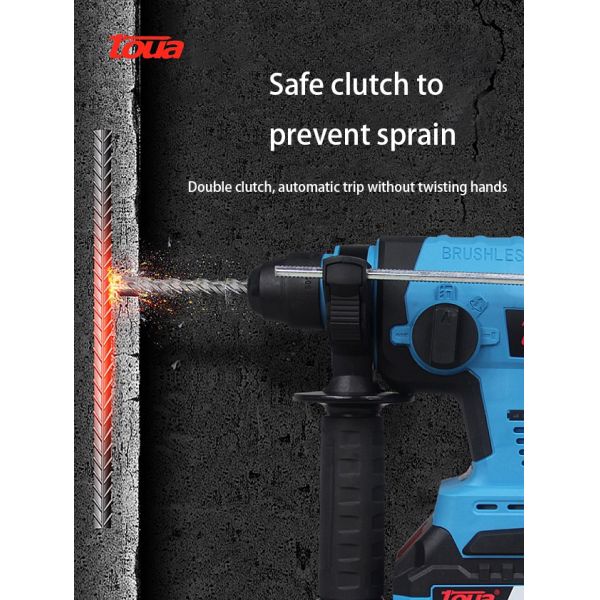 7.2V Voltage Lithium Electric Hammer Brushless Percussion Wireless Drill for Drilling