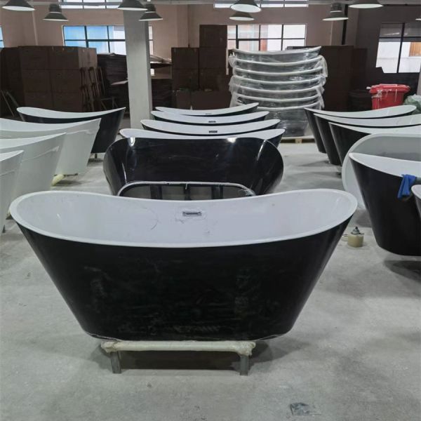 Customized Oval Acrylic Freestanding Bathtub 172.00cm * 82.00cm * 74.00cm Package Size