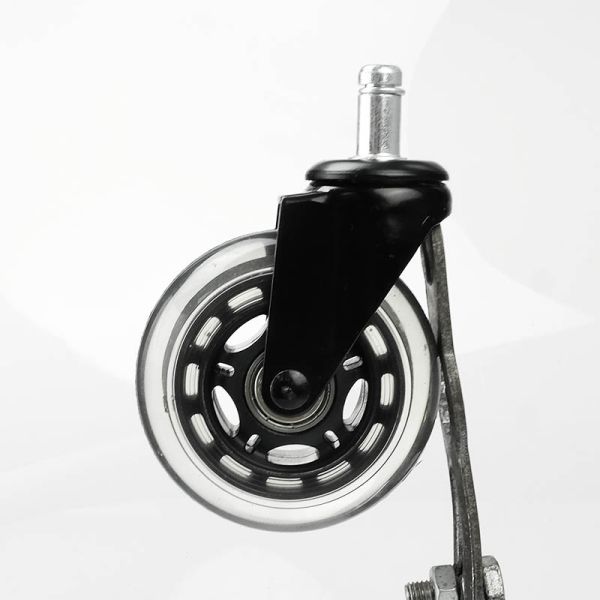Los echadores transparentes de la PU de los echadores de la silla de la oficina de 2,5 pulgadas fijan las ruedas silenciosas para los muebles