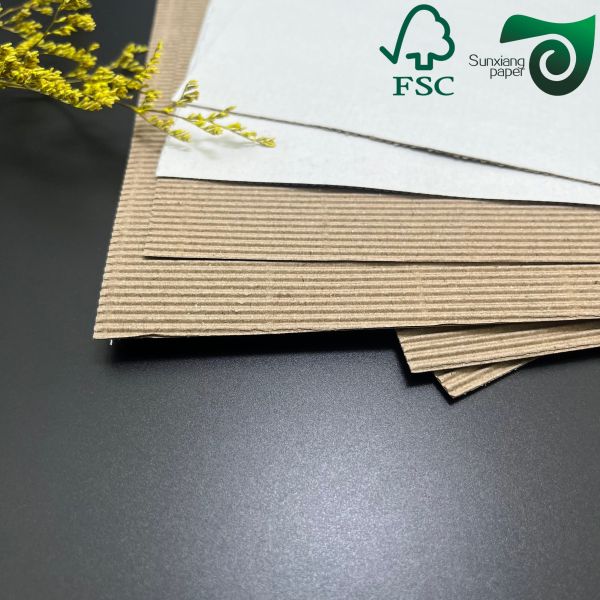 FSC High Stability Single Facer Pit F Corrugated Board Two Layer For Packaging