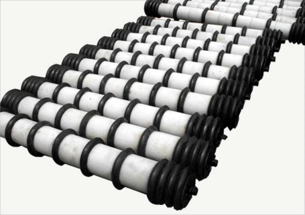 Comb Type Conveyor Idler Roller Self Cleaning System For Bulk Material Transport