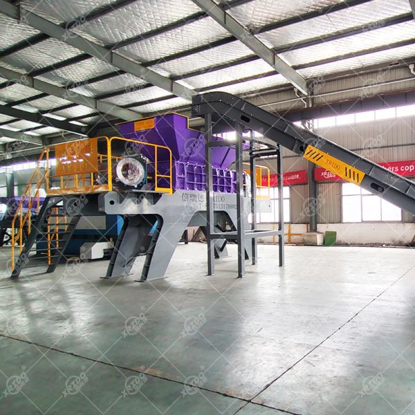 Xrido 300-22000Kg/H Double Shaft Waste Shredder for Plastic Metal Glass