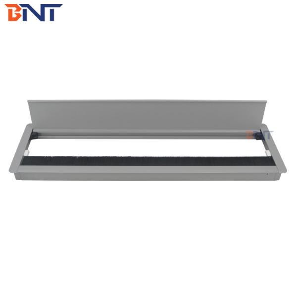 Aluminum Alloy Table Brushed Cover Flip Up Threading Box / Flip Up Socket Panel