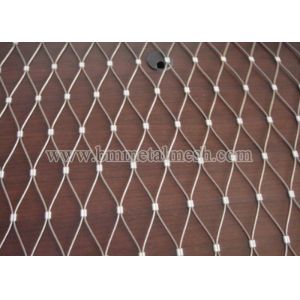 1.2Mm Stainless Steel Ferrule Rope Mesh For Aviary Bird Zoo Mesh