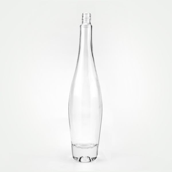 Screen Printing Custom Ice Wine Bottles with Spiral Mouth and No Shoulder Logo Label