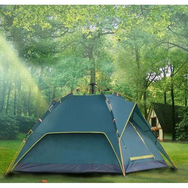 Customized Request Outdoor Portable Automatic Waterproof Camping Tent Style 2 Doors