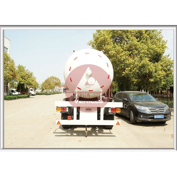 ASME Standard Aluminum LPG Tank Trailer Durable Long Life Span Large Sized