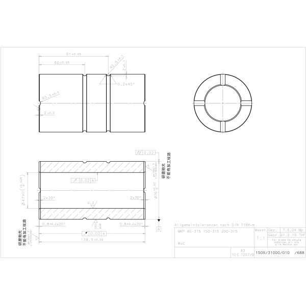 Durable Tungsten Carbide Bearing Sleeves for Oilfield Equipment